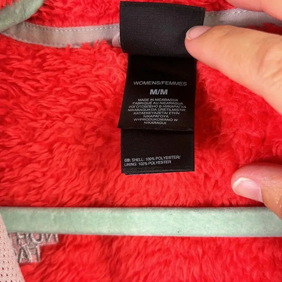 The North Face Fleece Jacket Sweater in Bright Orange size M - Picture 11 of 12